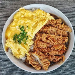 ข้าวไข่ข้นไก่ทอดซอสเทอริยากิ