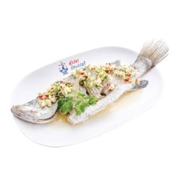 ปลากะพงนึ่งมะนาว