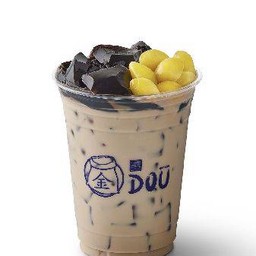 นมสดเฉาก๊วยแปะก๊วย (เย็น) 16 oz