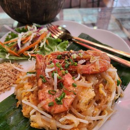 ผัดไทยกุ้งสด