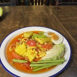 ตำข้าวโพดไข่เค็ม