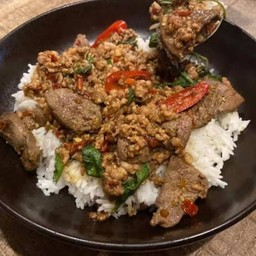 กระหมูสับใส่ตับหมู (คุณประหยัด)