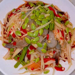 ตำกุ้งสดปลาร้านัว