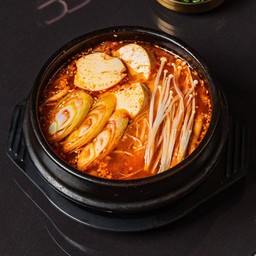 ซุปเต้าหู้อ่อนหมูสับ+ข้าว