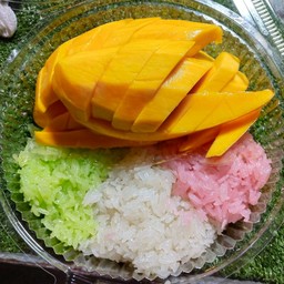 ข้าวเหนียวมะม่วงพิเศษมะม่วง2ลูก