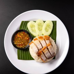 ข้าวมันสามชั้นทอด
