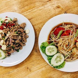 ตำถั่วกุ้งสด