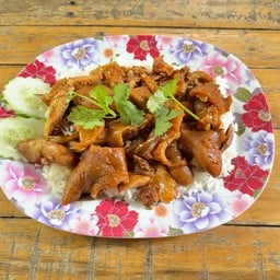 ข้าว 2 ใจ คากิ+ไก่ตุ๋น (ผัดหม่าล่า)