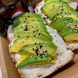 Avocado Cream Cheese Brown Bread