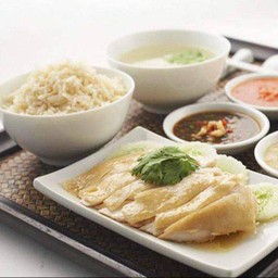 เซ็ทกล่องข้าวมันไก่สิงค์โปร พร้อมทาน 1ท่าน