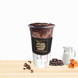 โกโก้เหนียว+นมสดคาราเมล_เย็น (แก้วยีราฟ 28oz)