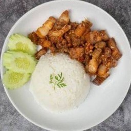 Fried Garlic With Rice