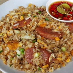 ข้าวผัดกุนเชียง,หมูสับใส่ไข่(ใส่ต้นหอมอย่างเดียว