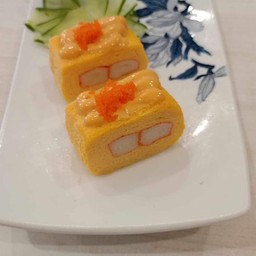 ไข่หวานปูอัดซอสสไปซี่