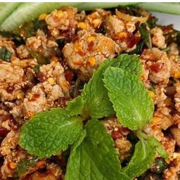 Spicy Minced Pork Salad With Rice