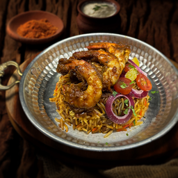 Prawns With Biryani