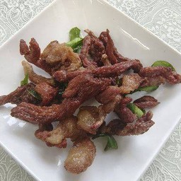 หมูแดดเดียวทอด