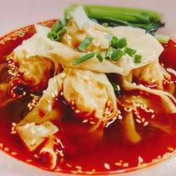 เกี๊ยวกุ้งฮ่องกง(ซุป)หม่าล่า