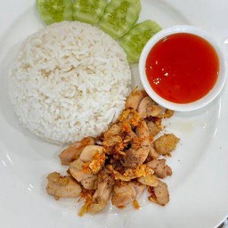 ข้าวไก่กระเทียม