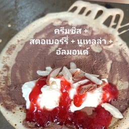 โตเกียวครีมชีสสตอเบอรี่+นูเทลล่า+อัลมอนด์