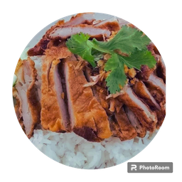 ข้าวหมูทอดน้ำจิ้มแจ่ว