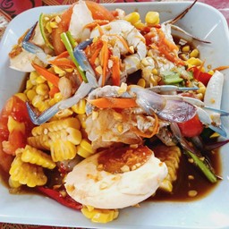 ตำข้าวโพดไข่เค็ม