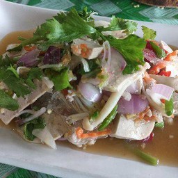 ยำวุ้นเส้นหมูสับ+กุ้งแห้ง