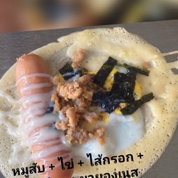 โตเกียวไส้หมูสับ+ไข่+ไส้กรอก+สาหร่าย+มายองเนส