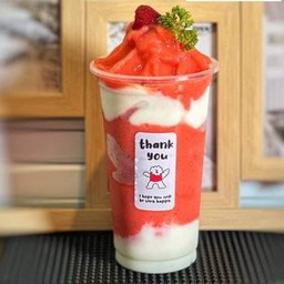 🍓 สตอเบอร์รี่โยเกริตย์-ปั่น
