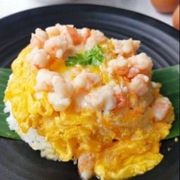 ข้าวไข่ปี๊ กุ้งสับ