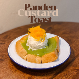 Panden Custard Toast ( ปังติมสังขยาใบเตย )