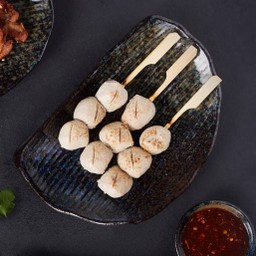 ลูกชิ้นเนื้อปิ้ง