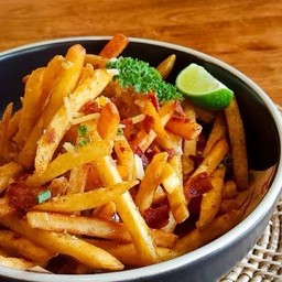 Aob Sook fries Bacon cheese