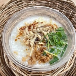 โจ๊กโบราณ  ไก่ฉีก
