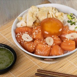 แซลมอนเต๋าดองไข่ดองโซยุ