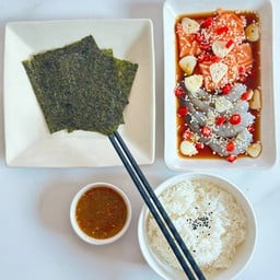 Set แซลมอน+กุ้งดอง ซีอิ๊ว