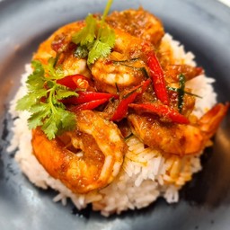 ข้าวราดฉู่ฉี่กุ้ง