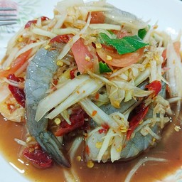 ตำกุ้งสด