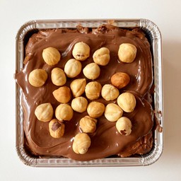 Nutella and hazelnut brownie