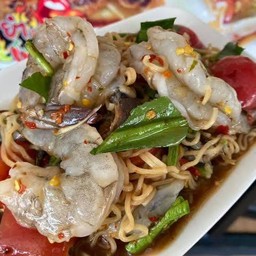 ตำมาม่าปลาร้ากุ้งสด