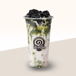 ชาเขียวเฉาก๊วยนมสด