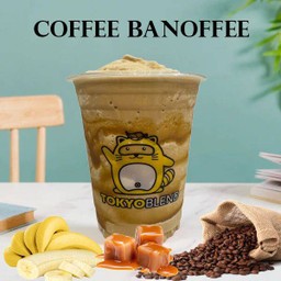 กาแฟปั่นผสมกล้วยหอมและคาราเมลซอส