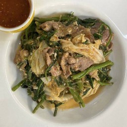 สุกี้แห้งหมู