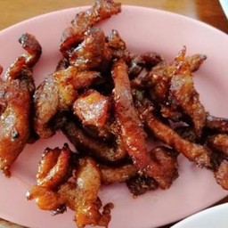 หมูแดดเดียวทอด