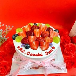 ดับเบิ้ลสตอเบอร์รี่ 1 ปอนด์ แถมที่ปักเค้ก