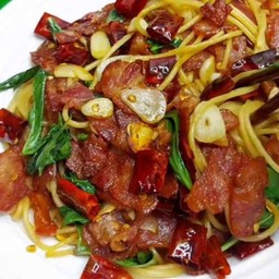 สปาเก็ตตี้แฮมพริกสด