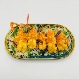 กุ้งราดซอสมะขาม