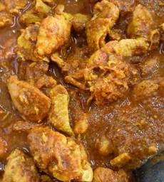 แกงพริก ไก่ (แกงผัดเผ็ดไก่)  สตรูแข้มข้นรสจัด