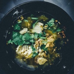 ข้าวต้มไข่ปลาอินทรีย์