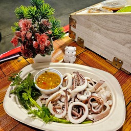 หมึกลวกจิ้ม (1ตัว)